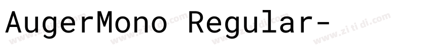 AugerMono Regular字体转换
